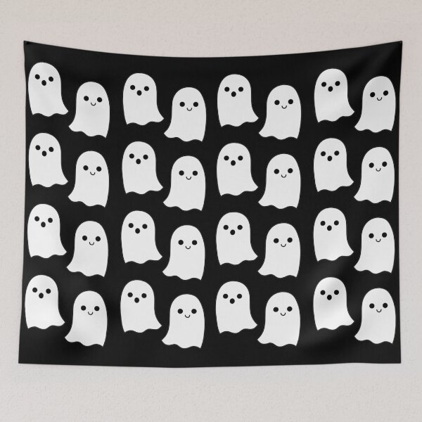 Item preview, Cute Ghosts in Black - Halloween designed and sold by yungpisces.