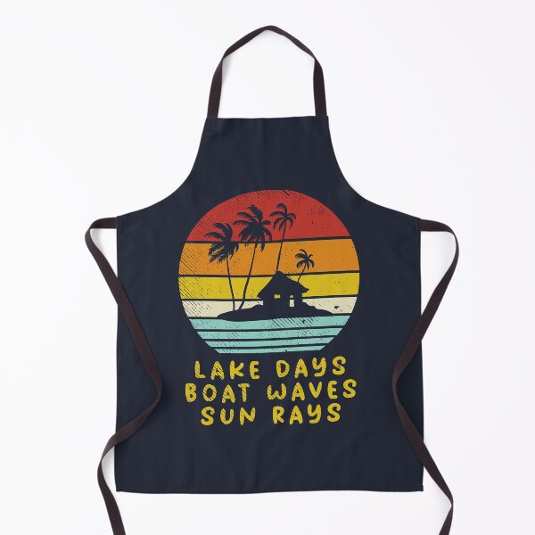 Item preview, Lake Days Boat Waves Sun Rays designed and sold by Bricke.