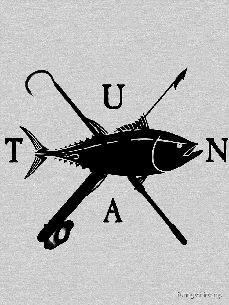 Discover Tuna Fishing Logo Harpoon and Gaff Fishermen Tank Top