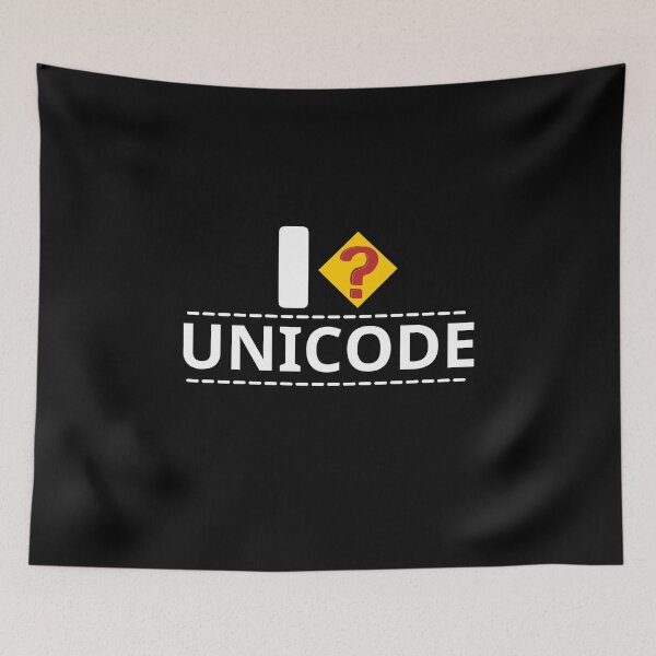Item preview, I UNICODE, Missing question mark, Funny humor programmer designed and sold by Sasikharn.