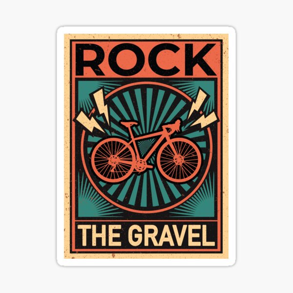 Item preview, Rock The Gravel, Off-Road Cycling Gravel Biking designed and sold by TheReallyNiceStuff.