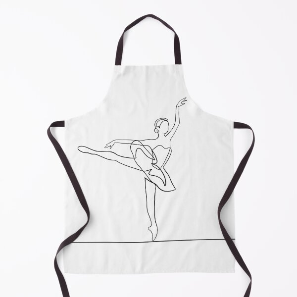 Item preview, Line art classic dancer Arabesque designed and sold by PrintsEntmt.