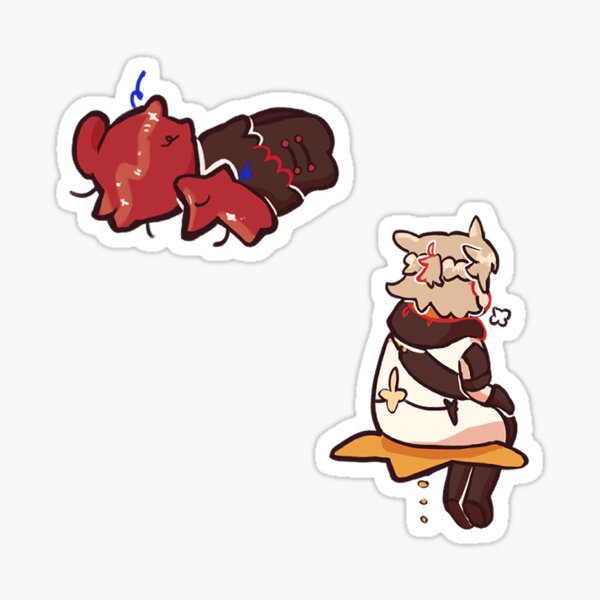 Item preview, sad diluc and albedo designed and sold by poopding.