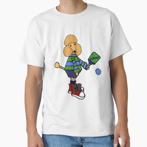 Item preview, Funny Apricot Poodle Dog Playing Pickleball  designed and sold by Nature's Fancy.