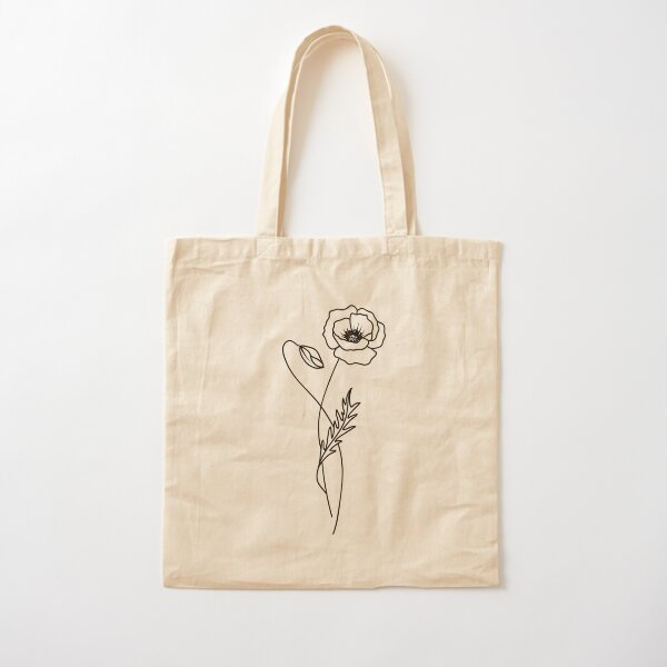Birthday Blossom Tote Bag - January Carnation – BirthdayBlossoms