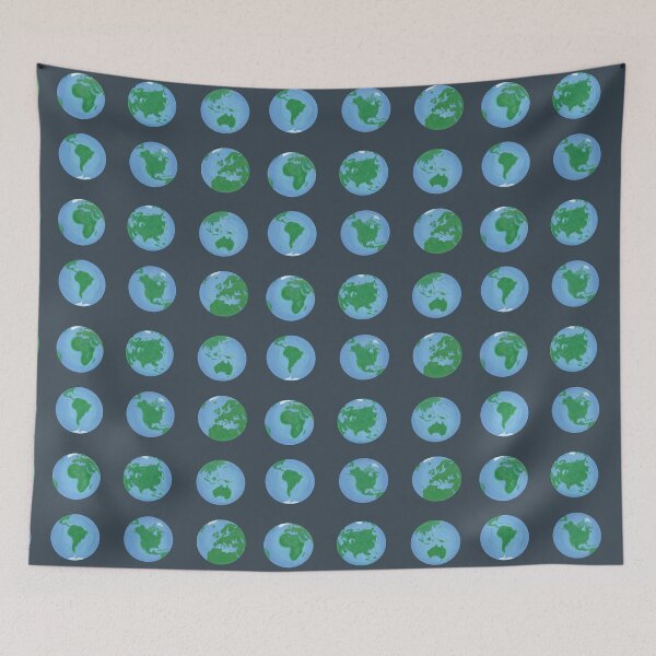 Item preview, Earth Illustration Pattern - Charcoal designed and sold by EcoElsa.