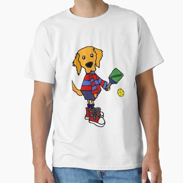 Item preview, Funny Golden Retriever Dog Playing Pickleball  designed and sold by Nature's Fancy.