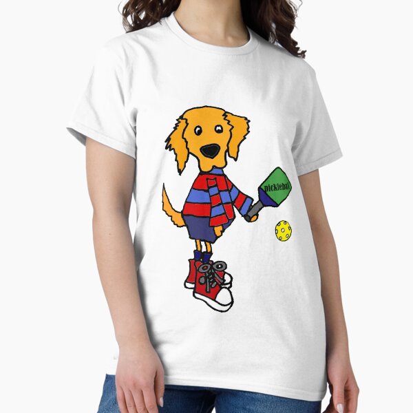 Item preview, Funny Golden Retriever Dog Playing Pickleball  designed and sold by Nature's Fancy.