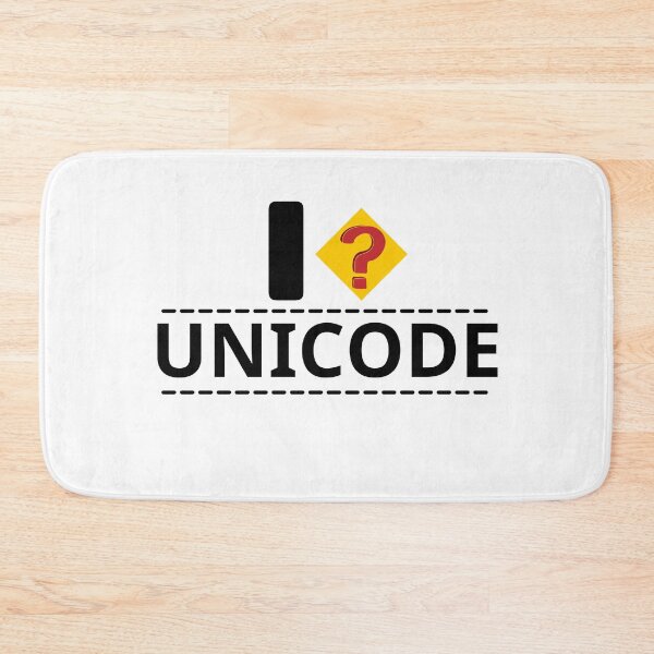 Item preview, I UNICODE, Missing question mark, Funny humor programmer designed and sold by Sasikharn.