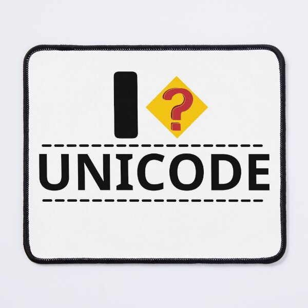 Item preview, I UNICODE, Missing question mark, Funny humor programmer designed and sold by Sasikharn.