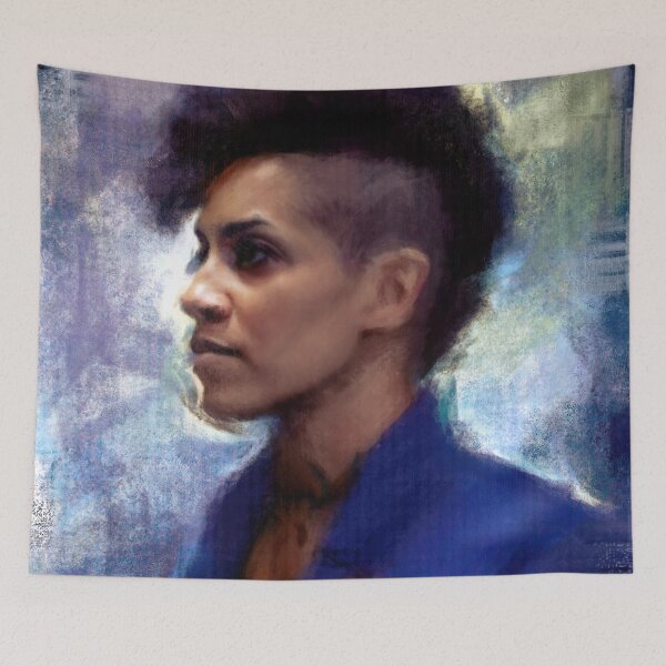 Item preview, Naomi Painted Portrait for Screaming Firehawks designed and sold by orionlodubyal.