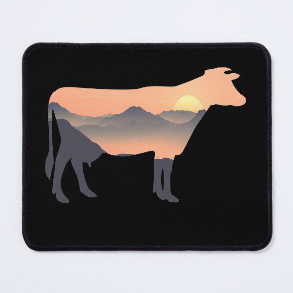 Item preview, Cow Farm Silhouette Sun Mountain Gift designed and sold by alaechamlal.