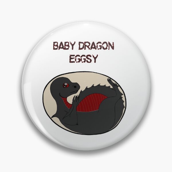 Item preview, baby dragon eggsy dark grey designed and sold by obsedian-dream.