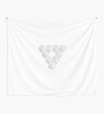 Triangle Made Of Cubes,Geometric and Abstract Wall Tapestry