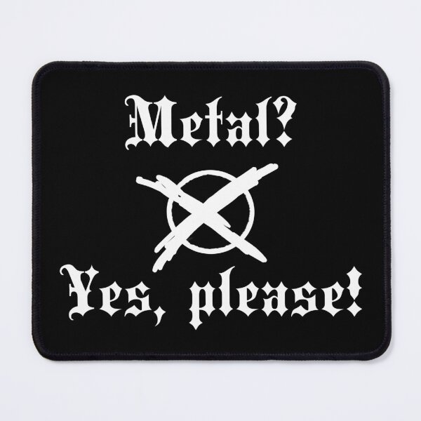 Item preview, Metal? X Yes please! design black and white designed and sold by D-Storm-.