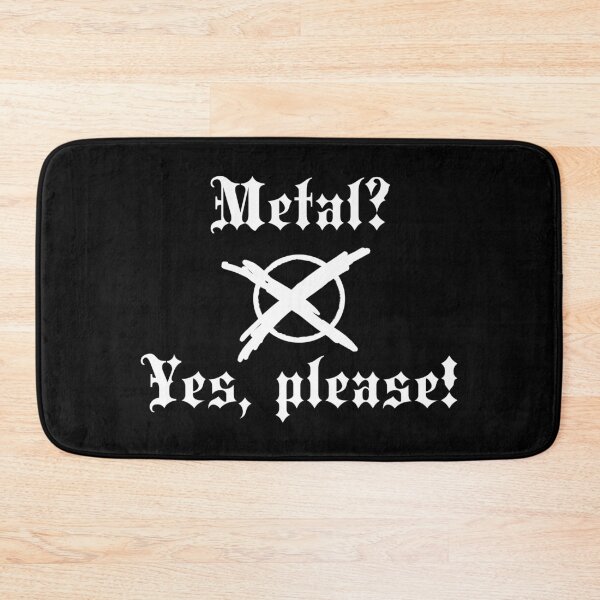 Item preview, Metal? X Yes please! design black and white designed and sold by D-Storm-.