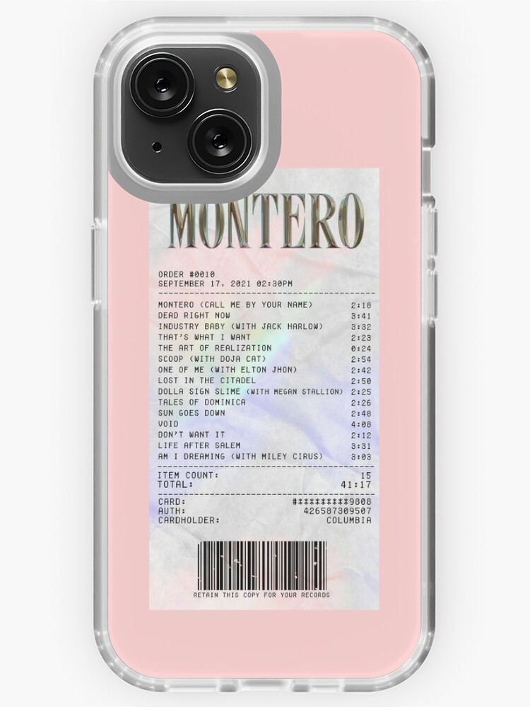 Lil nas X Montero Album Receipt