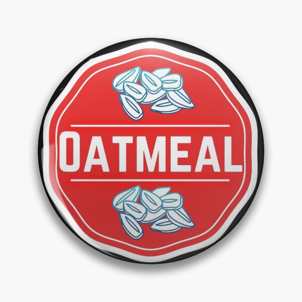 Item preview, Oatmeal- Red Food Container Label  designed and sold by LabelStore.
