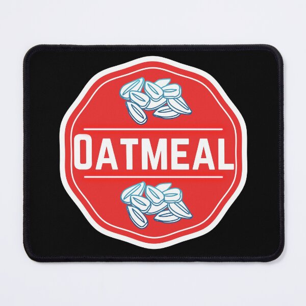 Item preview, Oatmeal- Red Food Container Label  designed and sold by LabelStore.