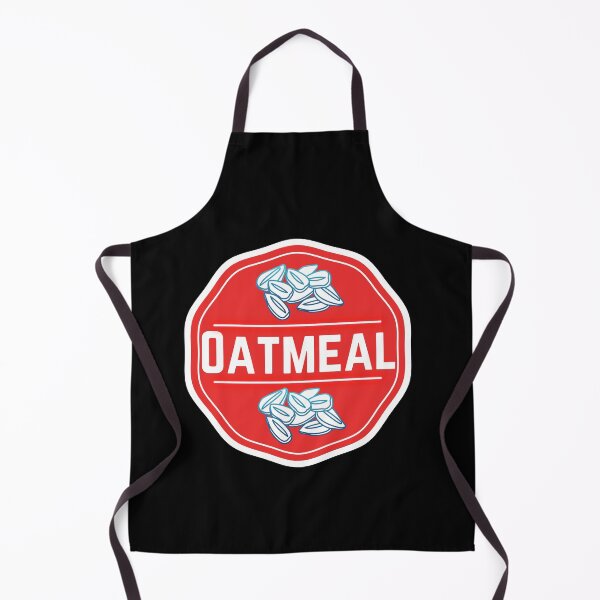 Item preview, Oatmeal- Red Food Container Label  designed and sold by LabelStore.