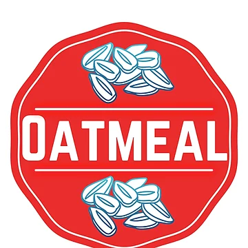 Artwork thumbnail, Oatmeal- Red Food Container Label by LabelStore