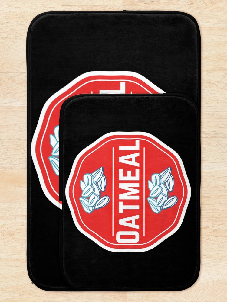 Thumbnail 5 of 6, Bath Mat, Oatmeal- Red Food Container Label designed and sold by LabelStore.