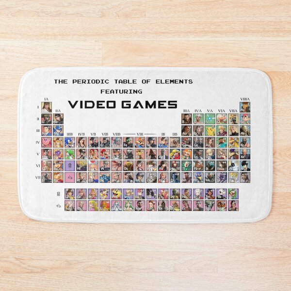 Item preview, The periodic table of elements featuring video games designed and sold by Maxymildr.