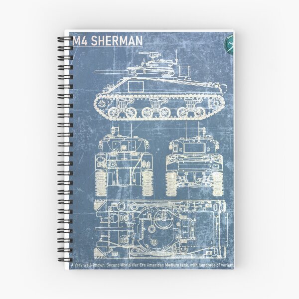 Item preview, M4 Sherman Blueprint (AVAILABLE ON CLOTHING)  designed and sold by MW-Official.