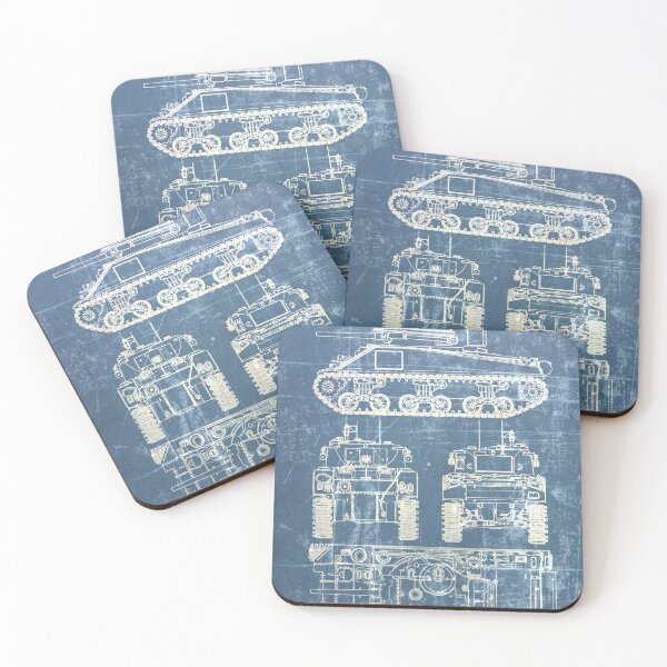 Item preview, M4 Sherman Blueprint (AVAILABLE ON CLOTHING)  designed and sold by MW-Official.