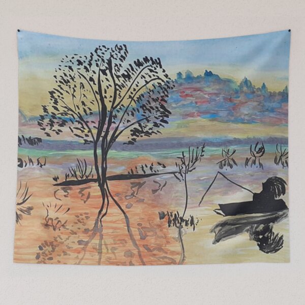 Item preview, Dawn fishing designed and sold by ThereseLyssia.
