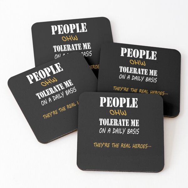 Item preview, People Who Tolerate Me On A Daily Basis They're The Real Heroes Funny Gifts  designed and sold by sichaz.