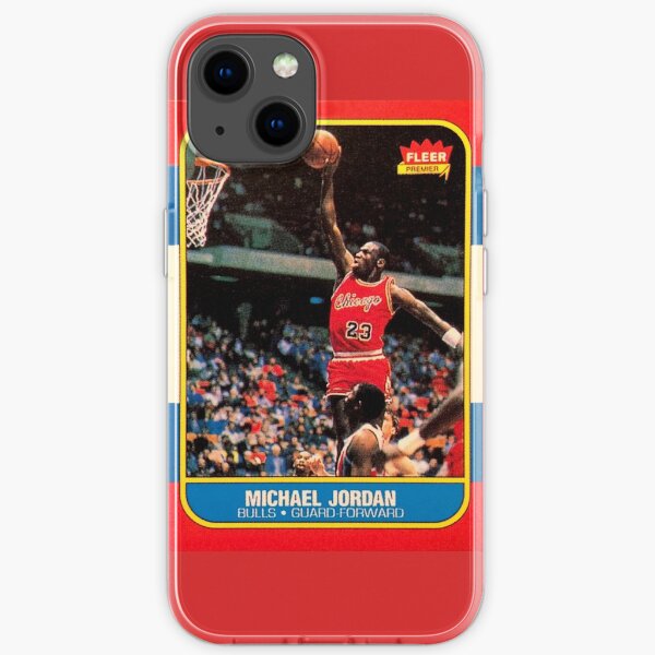 Michael Jordan Chicago Bulls NBA Basketball Rookie Karte iPhone Flexible Hülle