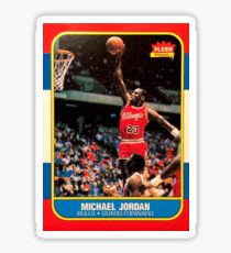 Michael Jordan Chicago Bulls NBA Basketball Rookie Card Sticker