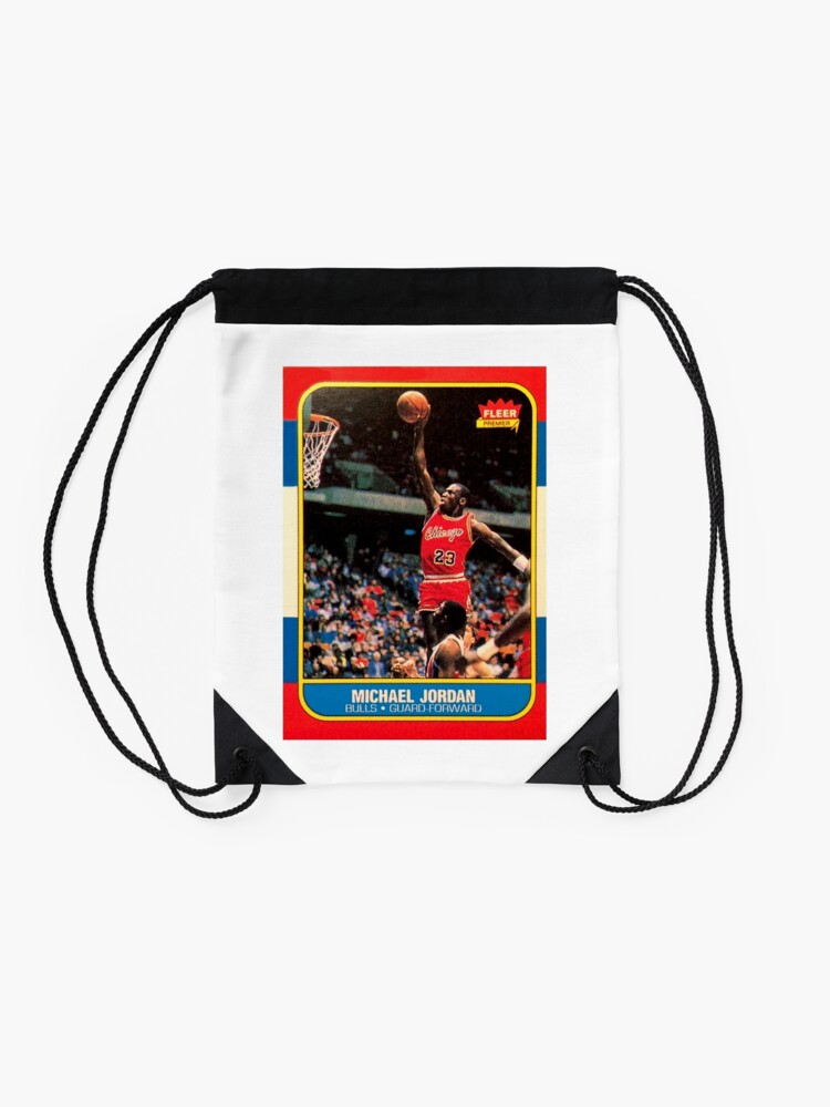 "Michael Jordan Chicago Bulls NBA Basketball Rookie Card" Drawstring