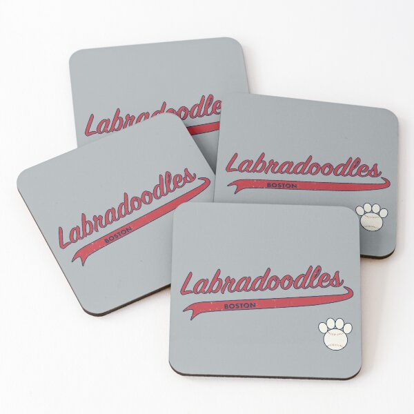 Item preview, Labradoodle BOSTON Baseball Script designed and sold by 8PawsStudio.