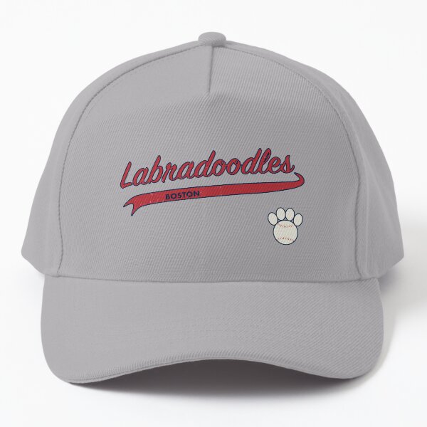 Labradoodle BOSTON Baseball Script Baseball Cap