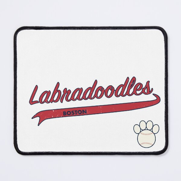 Item preview, Labradoodle BOSTON Baseball Script designed and sold by 8PawsStudio.