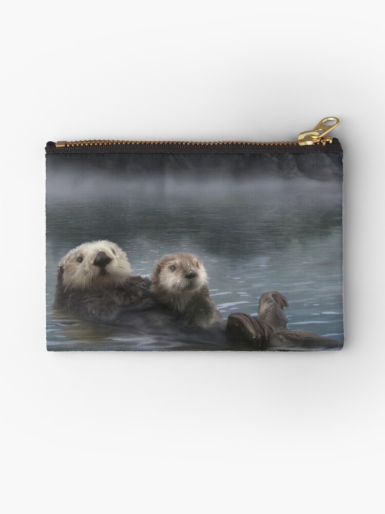 Thumbnail 1 of 4, Zipper Pouch, Spirit Otter designed and sold by Tammara.