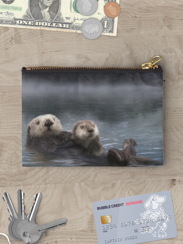 Thumbnail 3 of 4, Zipper Pouch, Spirit Otter designed and sold by Tammara.