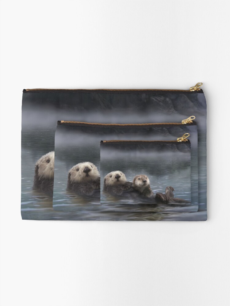 Thumbnail 2 of 4, Zipper Pouch, Spirit Otter designed and sold by Tammara.
