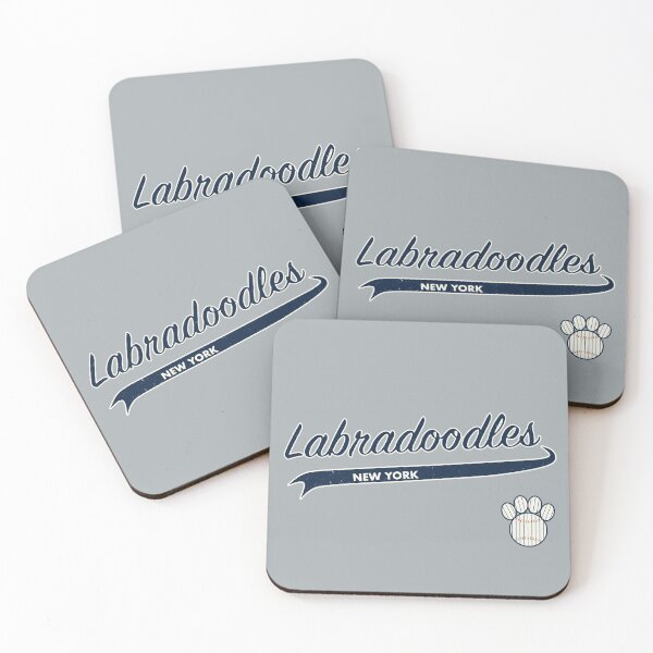 Item preview, Labradoodle NEW YORK Baseball Script designed and sold by 8PawsStudio.