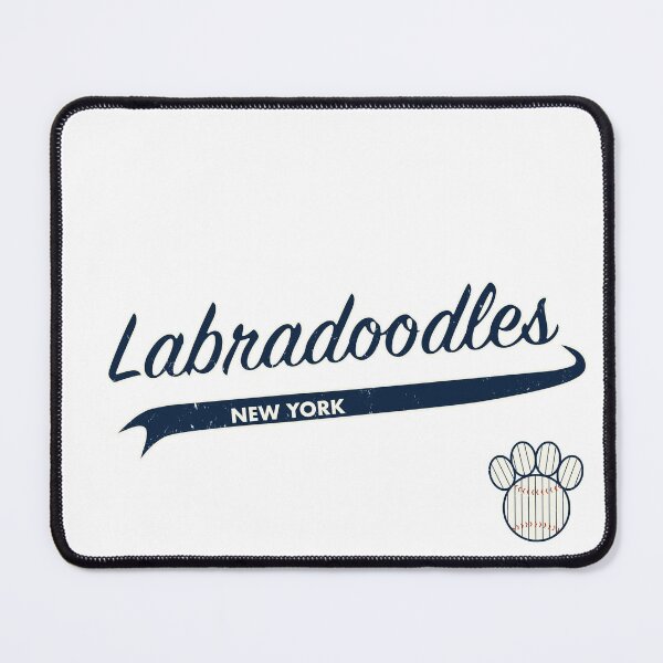 Item preview, Labradoodle NEW YORK Baseball Script designed and sold by 8PawsStudio.