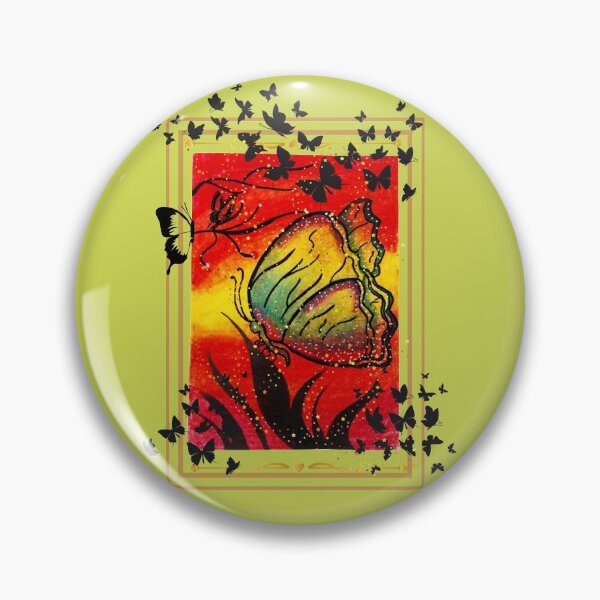 Aperçu de l'œuvre Papillon coloré fée magique poussière coucher de soleil lever de soleil papillons symbole de la transformation de la croissance de l'humeur heureuse joie ange bénédictions créée et vendue par AccessMyself.