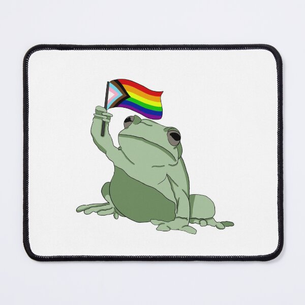 Item preview, LGBTQ flag frog designed and sold by Kristys-Chaos.