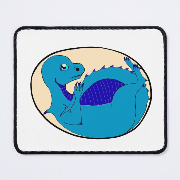 Item preview, Baby dragon in egg light blue designed and sold by obsedian-dream.