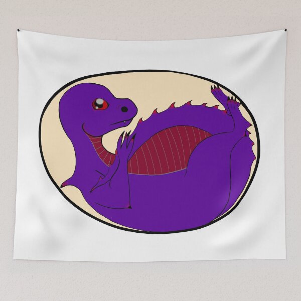 Item preview, Baby dragon in egg Purple designed and sold by obsedian-dream.