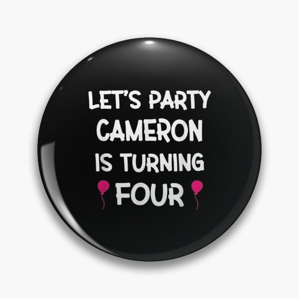 Item preview,  Cameron Fourth Birthday With Name Year Old Girl designed and sold by suzanso.