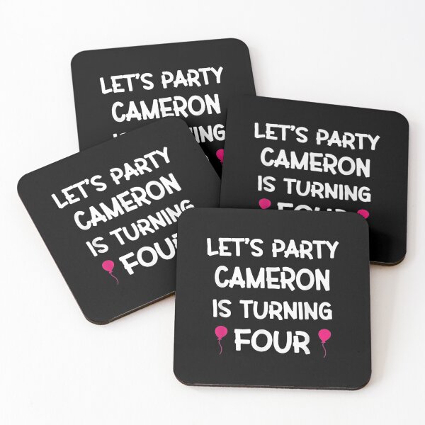 Item preview,  Cameron Fourth Birthday With Name Year Old Girl designed and sold by suzanso.