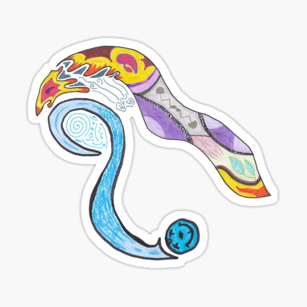 M.I. #9 |☽| Twirling together. Sticker