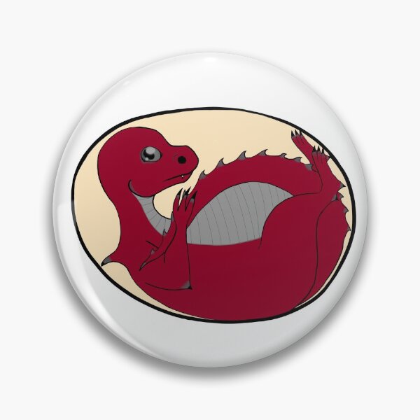 Item preview, Baby dragon in egg crimson designed and sold by obsedian-dream.
